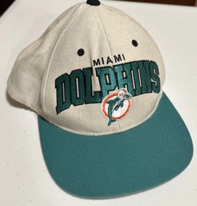 Cappello Miami Dolphins Mitchell And Ness NFL. Snapback collezione vintage. Tan/Aqua - Foto 1 di 7
