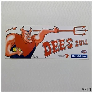 Melbourne Demons Football Club AFL 2011 Herald Sun Bumper Sticker (F) (AFL1) - Picture 1 of 2