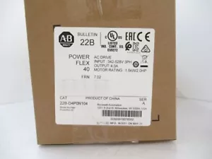 Unidad de CA Allen Bradley PowerFlex 40 22B-D4P0N104 22BD4P0N104 envío gratuito - Imagen 1 de 2