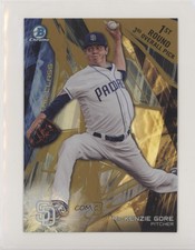 2017 Bowman Draft Box Toppers Top of the Class Gold Refractor /50 Mackenzie Gore