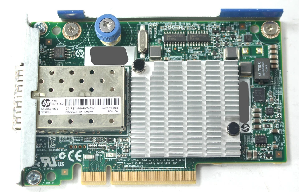 HP 649869-001 530FLR-SFP+ 2-Port 10Gbps Daughter Card NIC 647581-B21 - Image 1 of 4