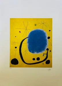 Joan Miro "The Gold of the Azure" Limited Signed (21/150) Off Set  Lithograph - Picture 1 of 9