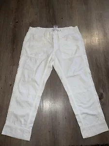 "Pantalones cortos capri Adventura de algodón orgánico tiro clásico nuevos talla 32x23"" nuevos" - Imagen 1 de 6