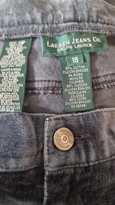 Ralph Lauren Pantalone Cotone Velluto Gamba Dritta Grigio Taglie Forti (16 - 20) Vedi ⬇ - Foto 1 di 8