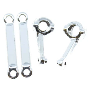 Redact Racing V2 Braccetti Sterzo Cromati L/R e V2 Toe Links RER21415 - Foto 1 di 1