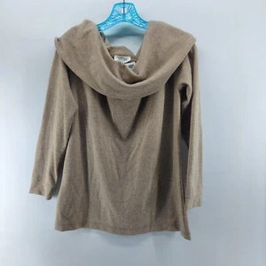 Haven Well Within Capucha Cuello Suéter Mujer Talla Pequeña Marrón Claro Jersey - Imagen 1 de 8