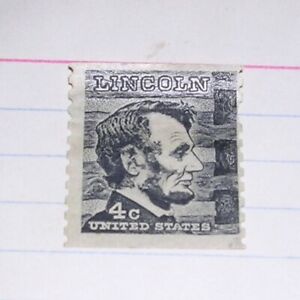Abraham Lincoln 4 Cent United States Postage Stamp Clean Cut Top Bottom UNUSED!