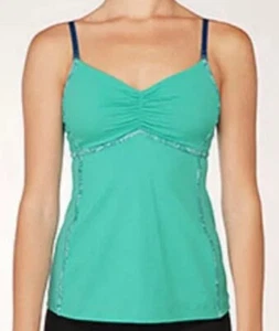 Camiseta sin mangas Lululemon verde azulado talla 6 Athleisure  - Imagen 1 de 10