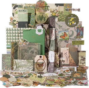 Aesthetic Scrapbook Kit, Junk Journal Scrapbooking Supplies, Vintage Journaling - Picture 1 of 12