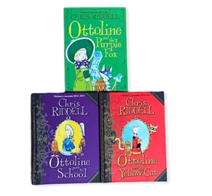 Ottoline 3 Book Bundle by Chris Riddell 2 Hardback & 1 Paperback - Foto 1 di 6