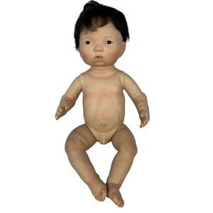 Linda Murray 2005 Reborn Realistic Vinyl Baby Doll With Black Hair AEL 015 - Picture 1 of 6