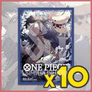 ONE PIECE TCG: TRAFALGAR (10) SLEEVES OFFICIAL BANDAI🔥 - Picture 1 of 2