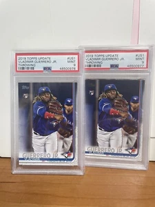 Lot (2) 2019 Topps Update Vladimir Guerrero Jr. Throwing #US1 PSA 9 MINT ROOKIE - Bild 1 von 1