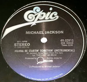 MICHAEL JACKSON SEALED 1982 WANNA BE STARTIN SOMETHIN 12" VINYL QUINCY JONES OG - Picture 1 of 8