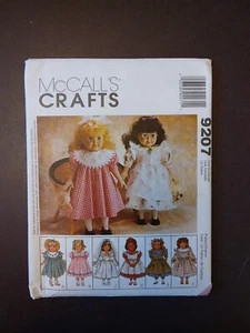 McCall's 9207 18" Doll Wedding Dress And 5 More Beautiful Dress Patterns UNCUT! - Picture 1 of 2