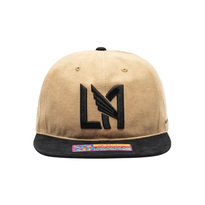 Los Angeles Football Club 'Swingman' Snapback Hat by Fan Ink - Sand/Black MLS - Image 1 of 4