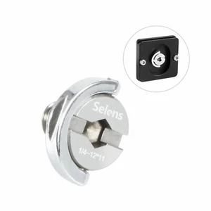 Selens Captive 1/4" D-Ring Screw Bolt for Camera Tripod Quick Release Plate - Picture 1 of 6