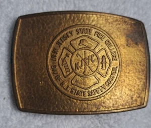 New Jersey State Fire College NJSFC New Jersey NJ Belt Buckel - Picture 1 of 7