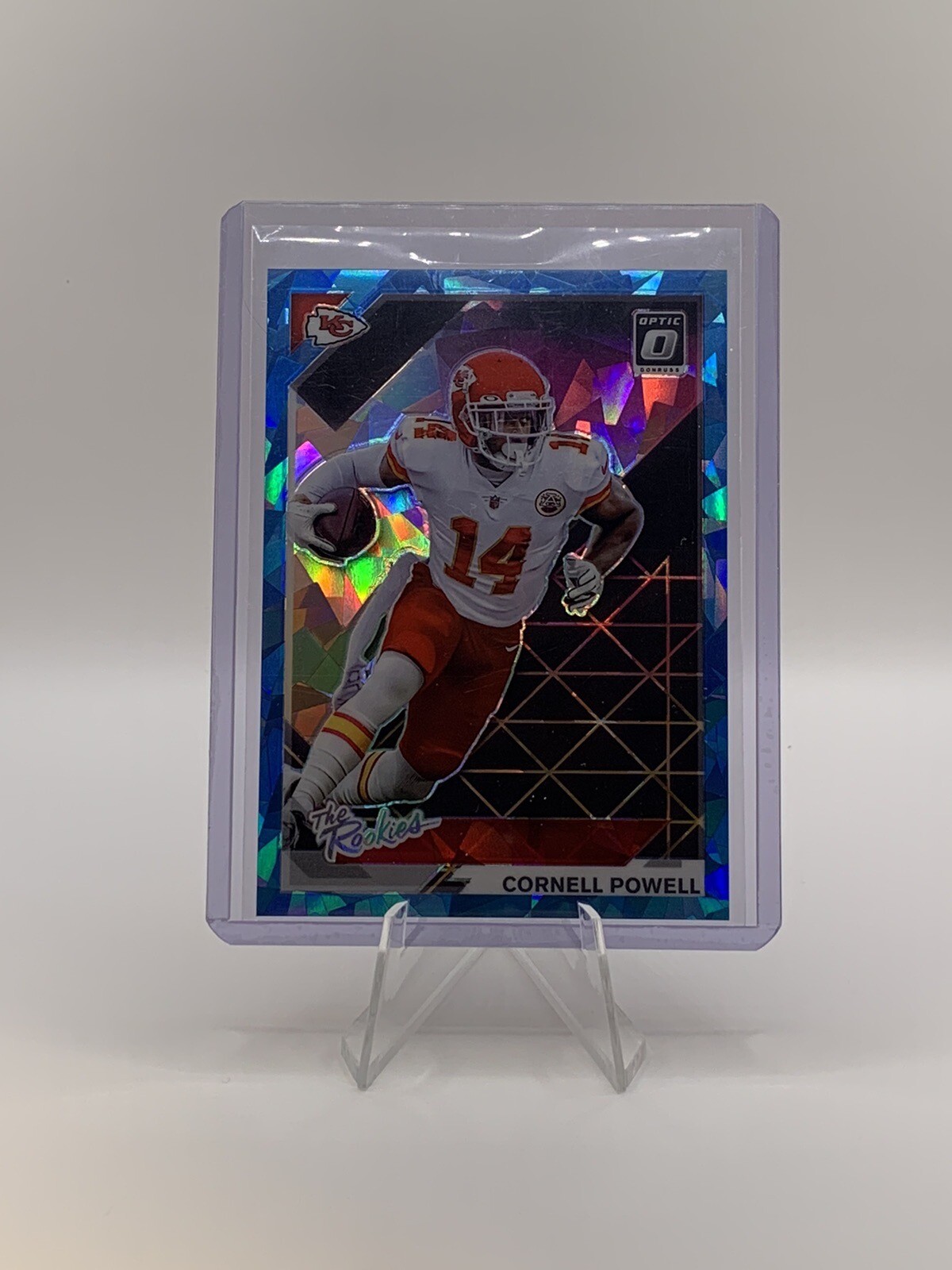 2021 Panini Donruss Optic Cornell Powell /15 The Rookies Blue Ice No. TR-12