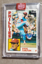 2019 Topps Archives STEVE CARLTON Buyback '84 Topps 37/92 Philadelphia Phillies