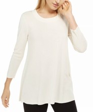 White Tunic Sweaters for Women for sale 