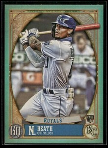 2021 Topps Gypsy Queen Nick Heath TURQUOISE PARALLEL /199 SP Royals #73 RC 🔥