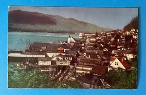 Ketchikan Alaska Aerial View Vintage Postcard - Picture 1 of 2