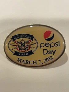 2012 New York Yankees Spring Training Pin Pepsi Day Steinbrenner Field March 7th - Picture 1 of 3