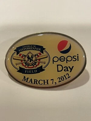 2012 New York Yankees Spring Training Pin Pepsi Day Steinbrenner Field March 7th - Image 1 of 3