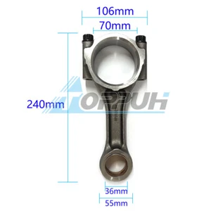 New 4HL1 STD Connecting Rod 8-97135-032-0 for Isuzu 4HG1 4HF1 NQR200 4.3L 4.6L - Foto 1 di 6