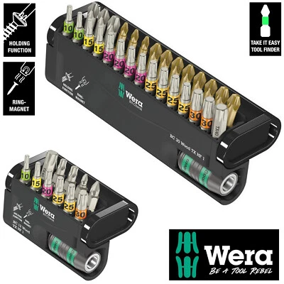 WERA Bit-Check Bitsatz 12-tlg 30-tlg Auswahl Wood TX HF f.Assy SPAX T- STAR plus - Bild 1 von 4