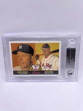 David Ortiz Signed 2007 Topps Heritage Then Now Mickey Mantle Card Beckett Auto