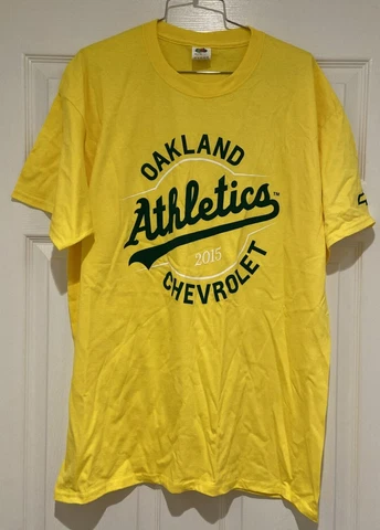 Oakland A's Athletics Short Sleeve TShirt 2015 Chevrolet Size Men's XL SGA New Cover
