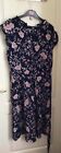 Billie and Blossom Size 16 Blue Flowery Dress (C11)