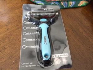 Gonicc Profi Hunde- und Katzenbürste zum Schuppen  - Bild 1 von 3