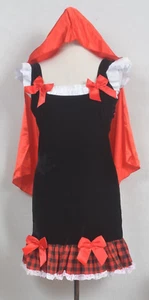 Red Hot Riding Hood Costume Dress Cape Leg Avenue Cute Fairytale UK M/L - Picture 1 of 3