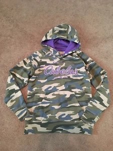 Womens Cabelas Hoodie Size S Camo Purple NE-61 - Picture 1 of 1