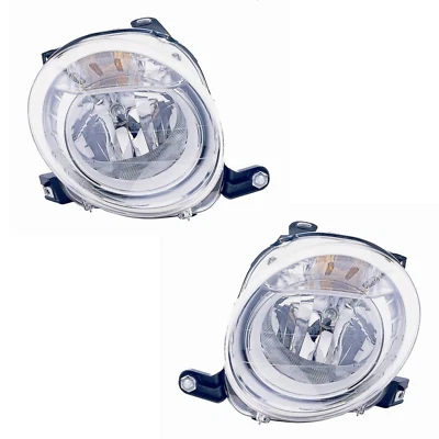 COPPIA Fari Fanali ANTERIORI SUPERIORI FIAT 500 2007 H7 Motore Elet. Compatibile - Bild 1 von 4