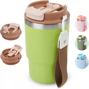 16Oz Coffee Tumbler, Stainless Steel Vacuum Travel Coffee Mug, Leak Proof Double - Picture 1 of 9