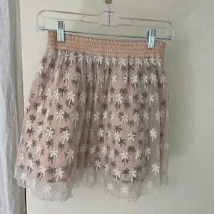 Scotch R'Belle Girls Cream Palm Tree Skirt Embroidered Lace SZ 10 Back To School - Picture 1 of 6