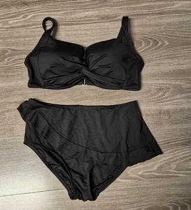 ❤️toller Bikini * Lands End * schwarz * Bügel * Größe 42 + 44 Cup D❤️ - Bild 1 von 4