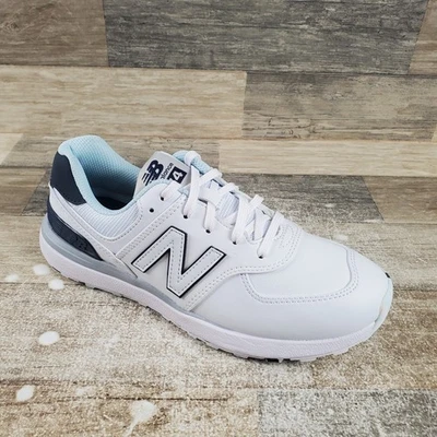Zapatos de golf New Balance 574 Greens V2 para mujer talla 7,5 blancos negros con cordones Foto 1 de 4