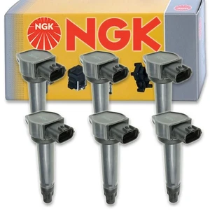 6 pc NGK Ignition Coils for 2007-2019 Mitsubishi Outlander 3.0L V6 Spark vs - Picture 1 of 5