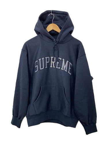 Felpa con cappuccio Supreme M cotone navy 23SS glitter arco usata