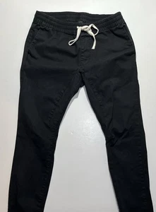 Pacsun Skinny Jogger Style Pants, Elastic Waist, Medium, Length 33, Black - Picture 1 of 6