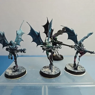 Warhammer 40k Eldar Swooping Hawks 4x Unfinished - Image 1 of 4