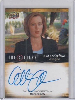 2025 Upper Deck X-Files Conspiracies Paranormal Script GILLIAN ANDERSON Auto - Image 1 of 2