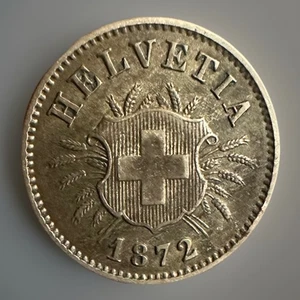 Switzerland 10 Rappen 1872 - Picture 1 of 2