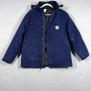 Chaqueta de Colección Carhartt Para Hombres 44 Lona Edredón Ártico Forrado 100 Años Capucha Correa Facial - Imagen 1 de 18