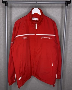 Panasonic Toyota Racing F1 Team Jacket EMC2 NWT Sz L Embroidered Red - Picture 1 of 14